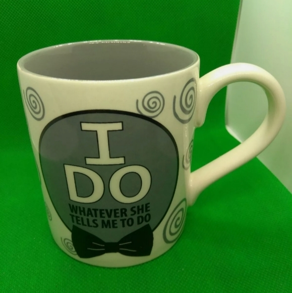 I DO WHATEVER SHE TELLS ME TO DO Wedding Mug Set o - Picture 2 of 10